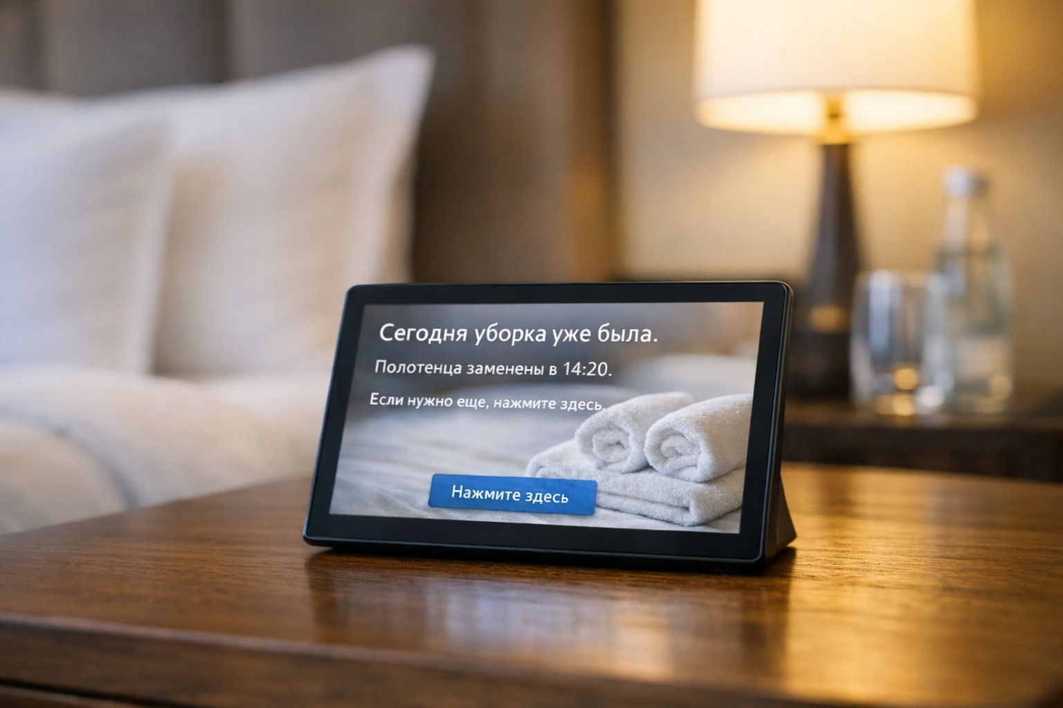 Сообщение о статусе уборки